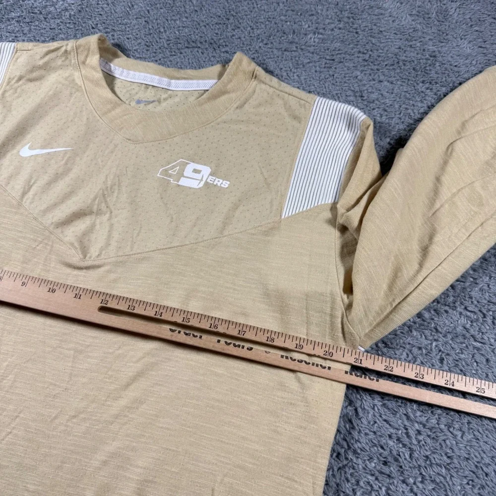 Nike San Francisco 49ers Coaches Shirt Men Large Long Sleeve Dri-FIT Performance